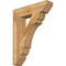 Ekena Millwork Olympic Slat Rough Sawn Bracket, Western Red Cedar, 6"W x 28"D x 36"H BKT06X28X36OLY06RWR - alternate 1
